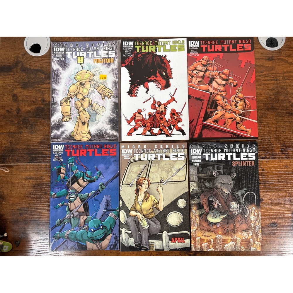 Teenage Mutant Ninja Turtles IDW Comic Lot 6 Issues Splinter April Fugitoid 2012